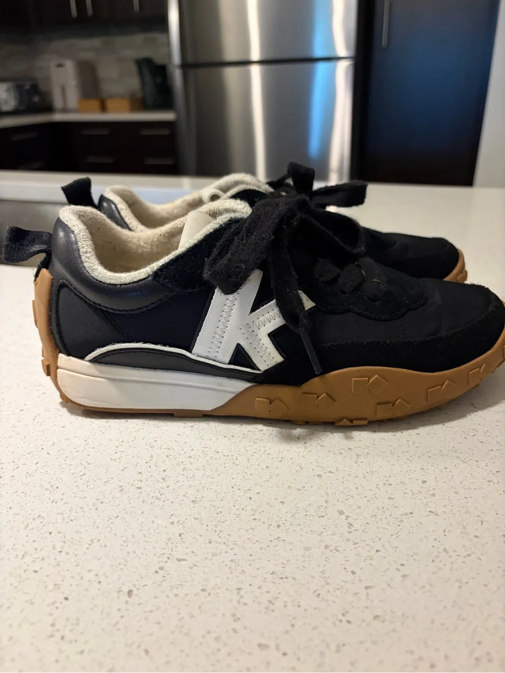 kate spade Black and Tan Women's Sneakers